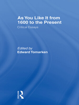 cover image of As You Like It
